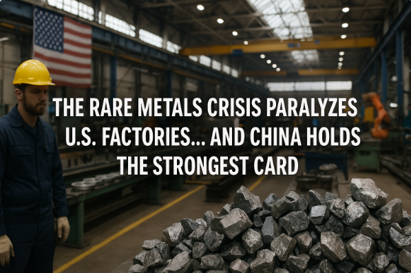 La crisis de los metales raros paraliza las fábricas de EE. UU.… y China tiene la carta más fuerte